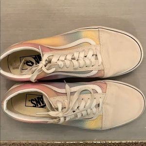 Rainbow tie dye new era vans
